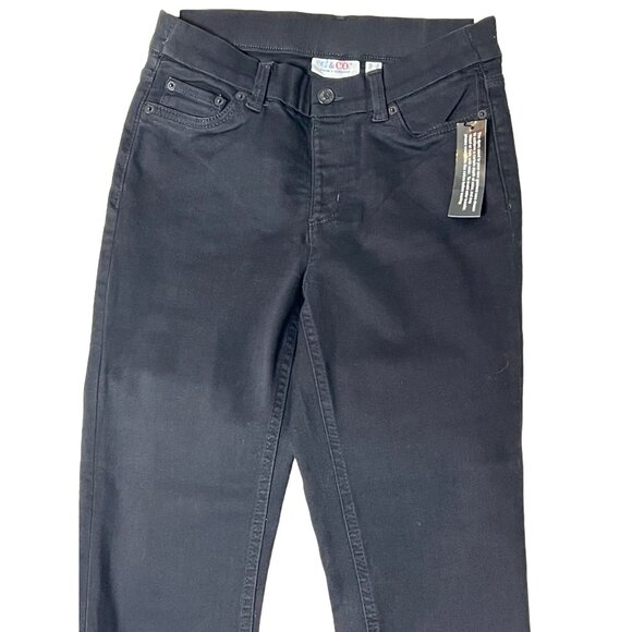 NWT D & Co. Women's Black Straight-Leg Jeans Size 6 Goth - Picture 2 of 11